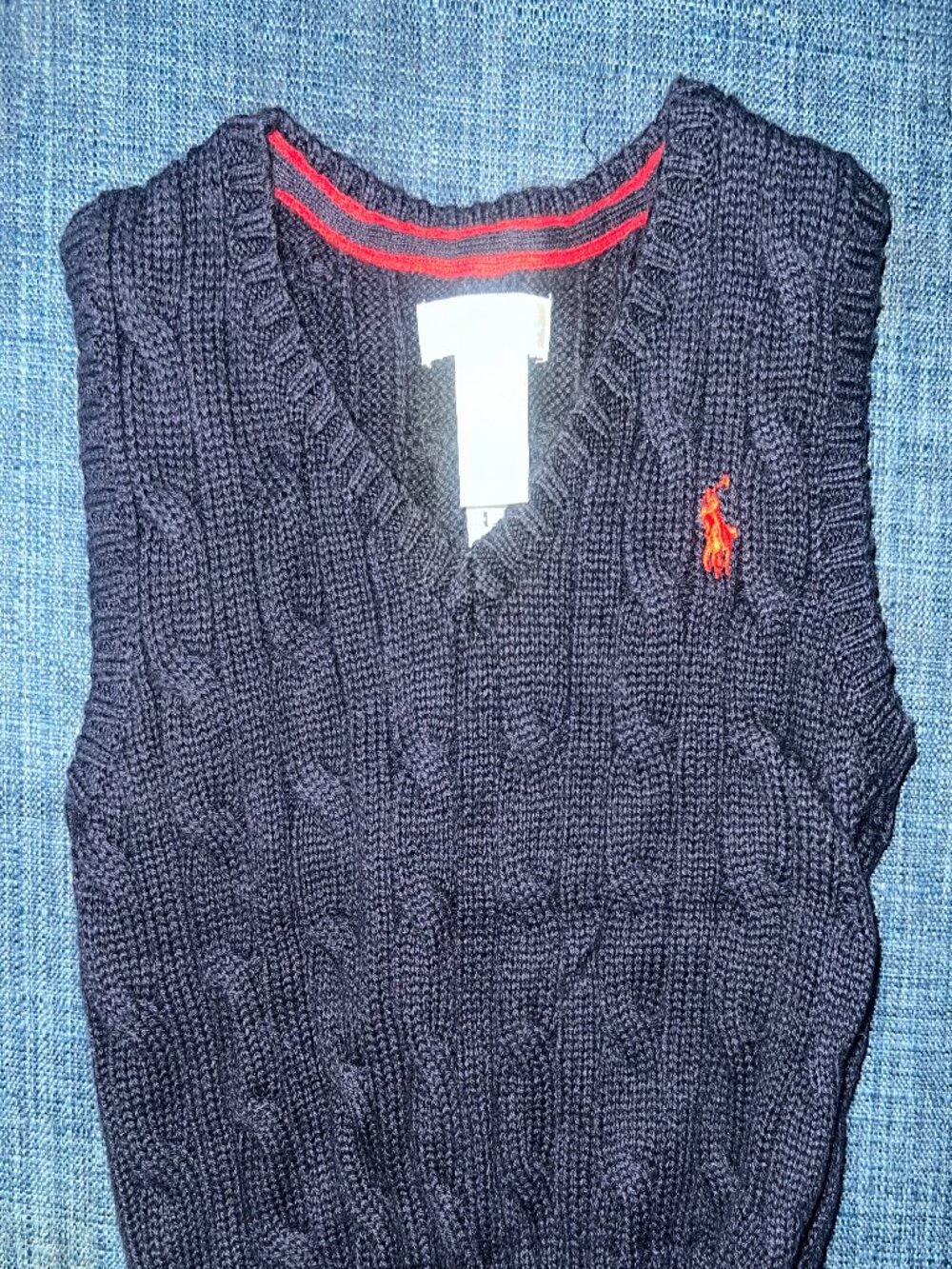 Ralph Lauren Baby Cable-Knit Cotton Sweater Vest